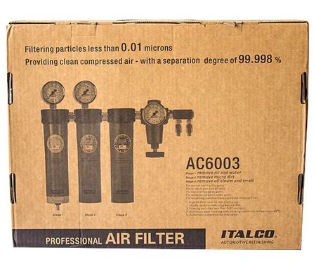 Блок для подготовки воздуха профессиональный 3 ступени ITALCO AC6003