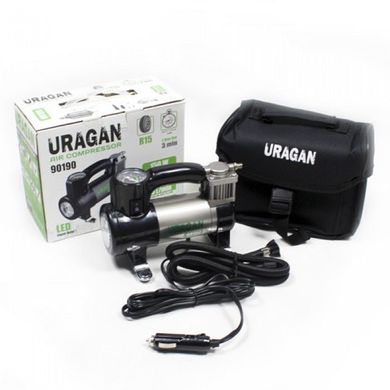 Автокомпресор з ліхтарем URAGAN 90190