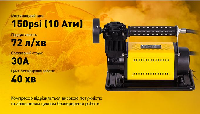 Автокомпресор 360Вт 10Атм T-max 8072601