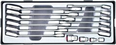 Набор ключей рожково-накидных Force 5164R трещоточных отогнутых + адаптеры 8-19 мм 16 ед.