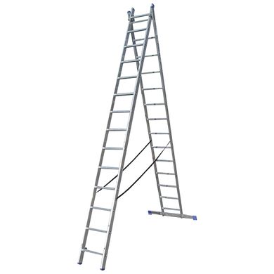 Лестница раскладная ELKOP VHR H 2x14 6.3м 2 секции 14 ступеней (38182)