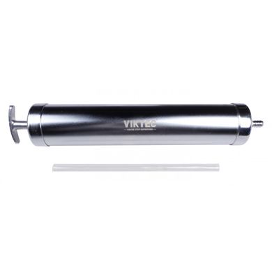 Шприц плунжерний маслозаливний 500мл (сталь), шланг 200мм VIKTEC VT13885