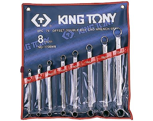 Набор ключей накидных KING TONY 1708MR 6-23мм (8 предметов)