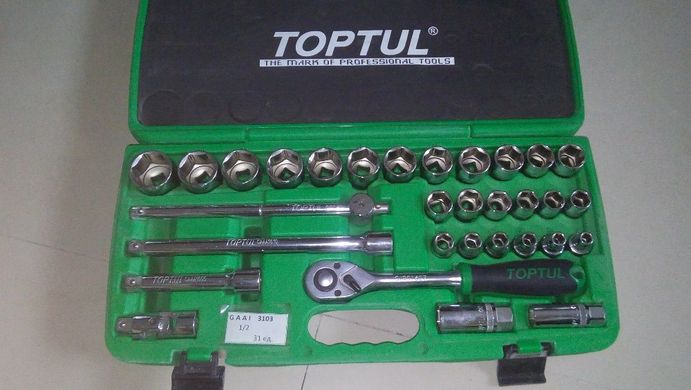 Набір інструментів Toptul GAAI3103 1/2" (31 одиниця)