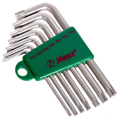 Комплект угловых ключей TORX 7 предметов HANS 16744-7Т