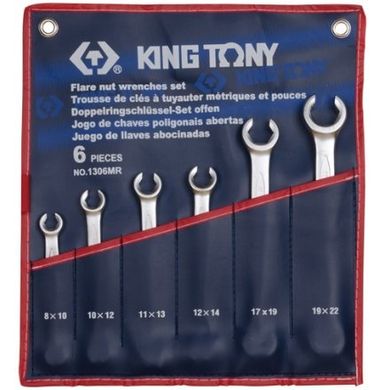 Набор ключей разрезных KING TONY 1306MR 8-22 мм (6 предметов)