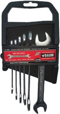 Набір ключів ріжкових Baum 10-6MP 6-17 мм 6 од. в пластиковому утримувачі