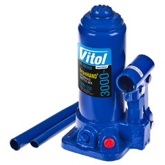 Домкрат бутылочный 3т 180-350 мм Vitol IRON HAND IH-180350D