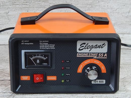 Пуско зарядний пристрій 6-12В 55А Elegant EL 101 405