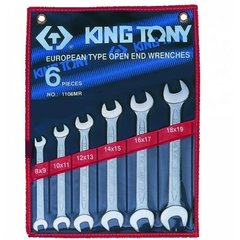 Набор ключей рожковых KING TONY 1106MR 8-19 мм (6 предметов)