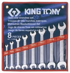 Набор ключей рожковых KING TONY 1108MR 6-22 мм (8 предметов)