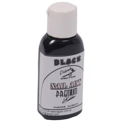 Чорна фарба для нігтів PREMIUM * Nail-Art * Water series Airbrush Sector 5701 / 30B