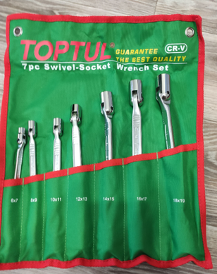 Набір ключів шарнірних 6-19 мм 7од TOPTUL GAAA0704