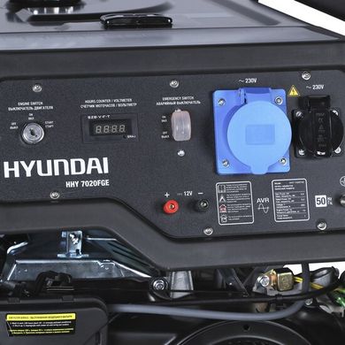 Бензо-газовий генератор Hyundai HHY 7020FGE