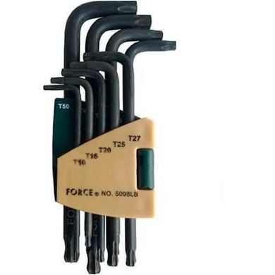 Набор ключей Torx Г-образных Force 5098LB с шаром длинных Т10-Т50 9 ед.