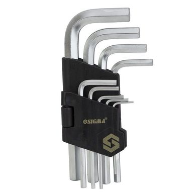 Ключі шестигранні короткі Sigma 4022011 Cr-V 1,5-10 мм 9 шт.