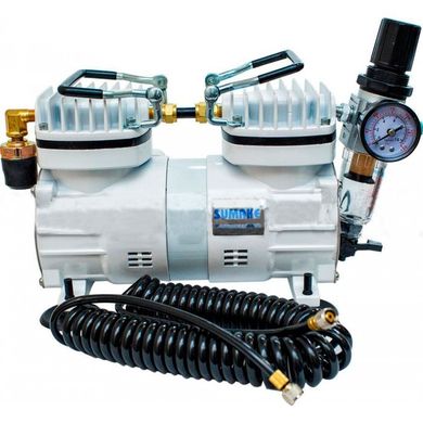 Миникомпрессор низкого давления SUMAKE MC-1103HFRGM с регулятором,фильтром и шлангом 1/6HP