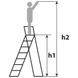 Лестница-стремянка металлическая ИТАЛИЯ 6 ступеней h=1310 мм 150 кг ГОСПОДАР 79-1046