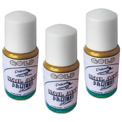 Золотая краска для ногтей PREMIUM* Nail-Art* Airbrush Sector 5701/15G