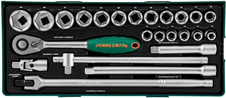 Набір інструментів Jonnesway S04H4524SP 1/2" (24 одиниці)