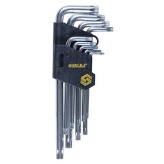 Ключи TORX длинные с отверстием Sigma 4022231 Cr-V T10-T50 9 шт.