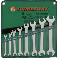 Набор ключей рожковых 8 шт Jonnesway W25108S