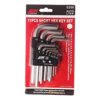 Набор угловых ключей HEX JTC 5350 1,5-12 мм 11 ед.
