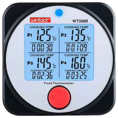 Термометр для гриля (мяса) 4-х канальный Bluetooth -40 - +300°C WINTACT WT308B