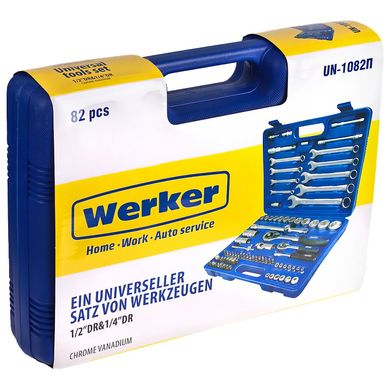 Набір інструментів 82 предмета Werker UN-1082П