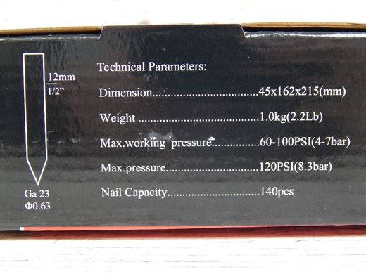 Пневмостеплер под шпильку 12-25мм AEROPRO H625
