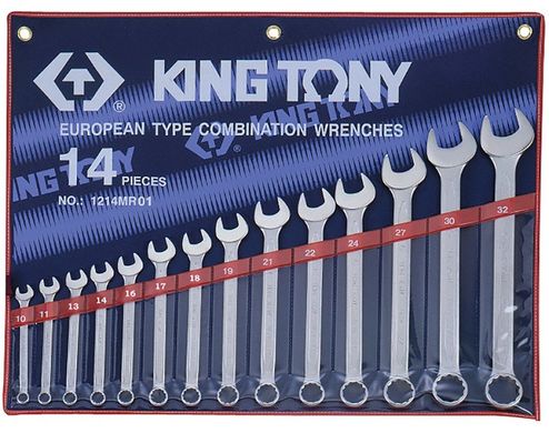 Набір ключів комбінованих KING TONY 1214MR01 10-32мм (14 предметів)