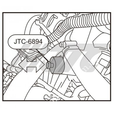 Пристрій для перевірки натягу ланцюга BMW N20 JTC 6894