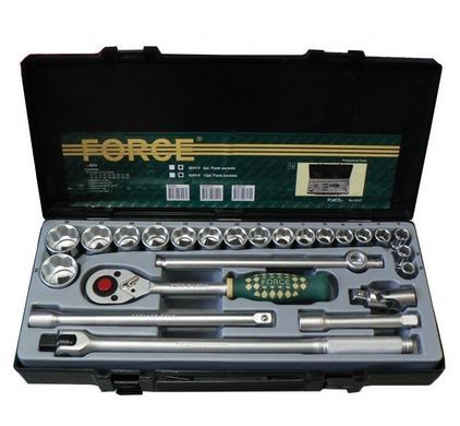 Набір інструментів FORCE 4243-5 1/2" 6-гр. 24 пр. (10-32 мм)