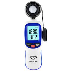Измеритель уровня освещенности (люксметр) + термометр, Bluetooth WINTACT WT81B