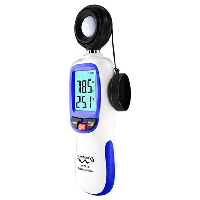 Измеритель уровня освещенности (люксметр) + термометр, Bluetooth WINTACT WT81B