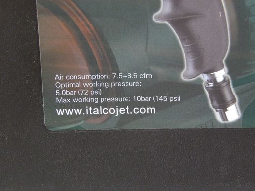Обдувочной пістолет для сушіння лакофарбових матеріалів ITALCO DRYING-C