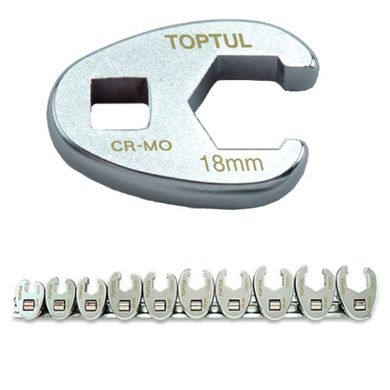 Набор разрезных ключей 3/8" 10-19 мм 10 ед. TOPTUL GAAR1001