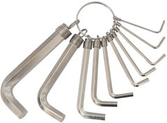 Ключі шестигранні Grad 4022635 Nickel 1,5-10,0 мм 10 шт.