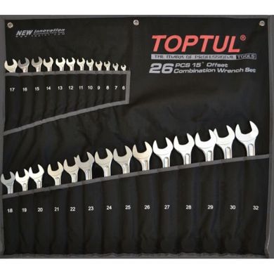 Набір ключів комбінованих "Super-Torque" 6-32 мм 26 од. TOPTUL GPAW2601