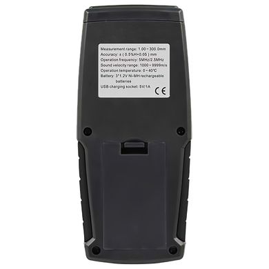 Толщиномер ультразвуковой 1-300 мм цветной дисплей WINTACT WT100A