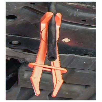 Набор плоскогубых изогнутых щипцов с фиксатором для пережима шлангов (10, 15, 24мм) 3 предмета FORCE 903G18