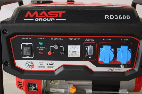 Бензиновий генератор MAST GROUP RD3600