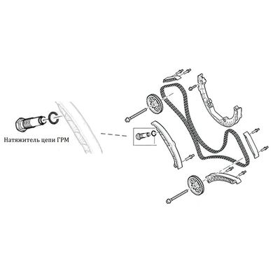 Натягувач ланцюга пневматичний Porsche, AUDI Q7 JTC 4032