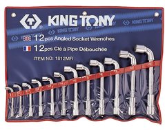 Набор ключей Г-образных KING TONY 1812MR 8-24 мм (12 предметов)