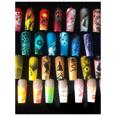 Трафареты-наклейки для nail-art Мята Nane Nail-art №4
