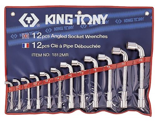 Набір ключів Г-образних KING TONY 1812MR 8-24 мм (12 предметів)