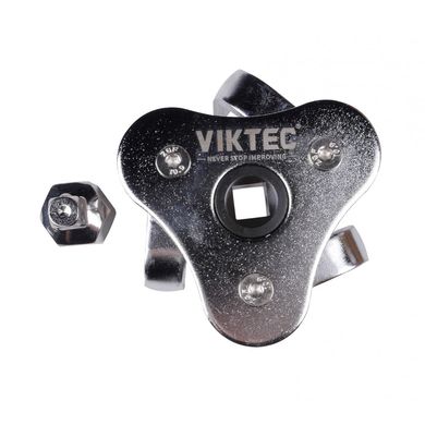 Ключ для зняття масляного фільтра трилапий 63-102мм VIKTEC VT01229