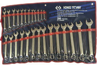 Набор ключей комбинированных KING TONY 1266MR 75° 6-32мм (26 предметов)
