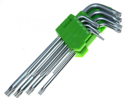 Набір ключів Г-подібних TORX Alloid НТ- 0918 подовжених T10 -T50 9 од.