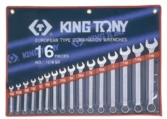 Набор ключей дюймовых KING TONY 1216SR 1/4" - 1-1/4"(16 предметов)